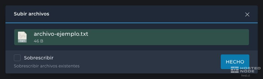 Upload Files window showing a file completed at 100% and the Done button.