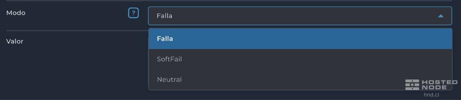 SPF wizard Mode menu expanded with Fail, SoftFail, and Neutral.
